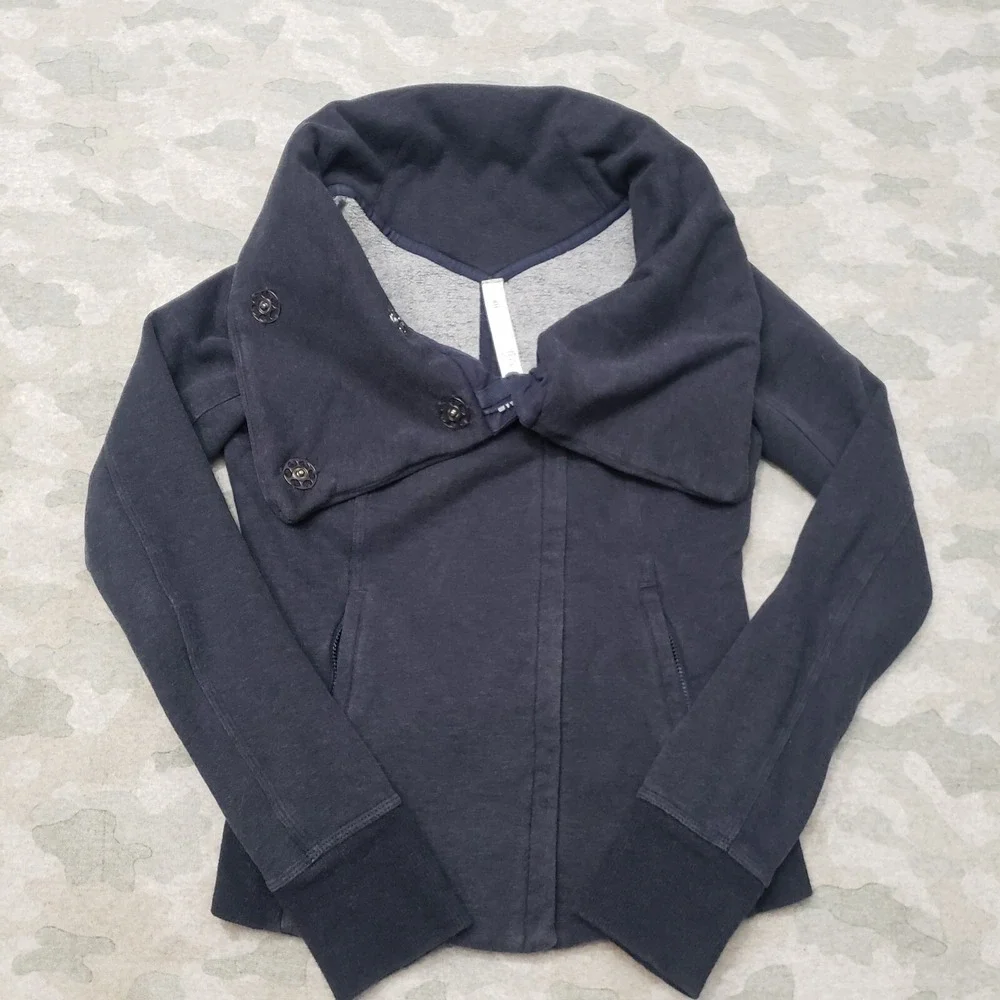 Lululemon Jacket Womens 4 Blue Karmacollected Long Sleeve - Picture 1 of 10